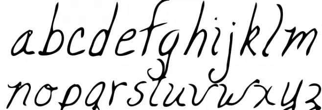 Mickey Regular 字体 小写
