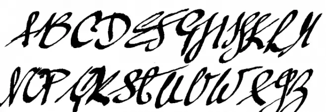 Mickey Script 1.20 Schriftart Groß