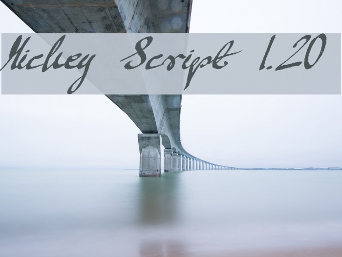 Mickey Script 1.20 Font examples