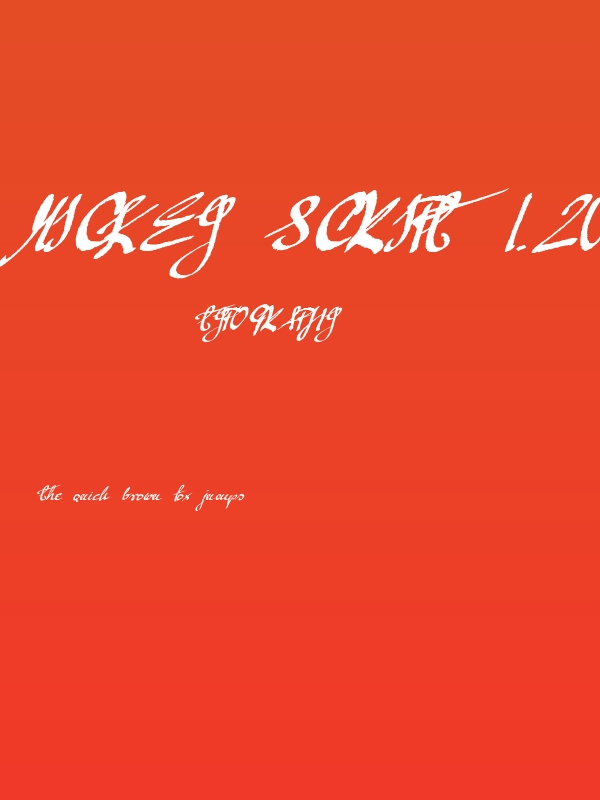 Mickey Script 1.20 Poster