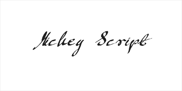 Mickey Script Logo