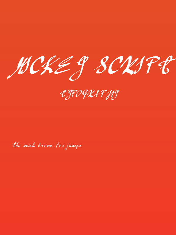 Mickey Script Poster