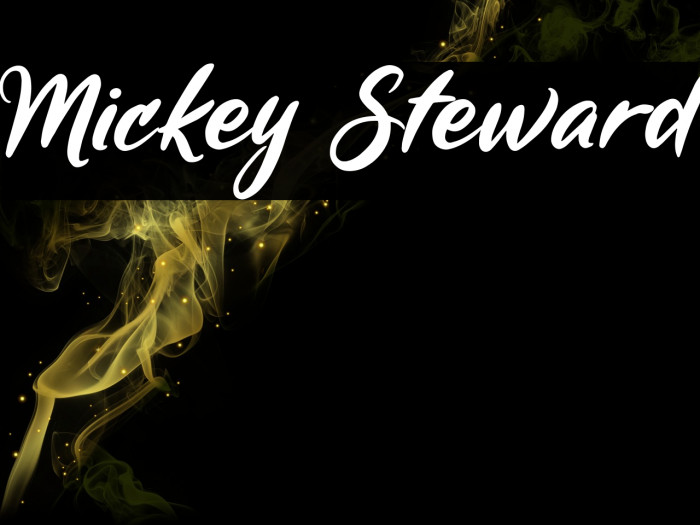 Mickey Steward Font examples