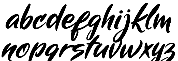 Mickey Steward Font LOWERCASE