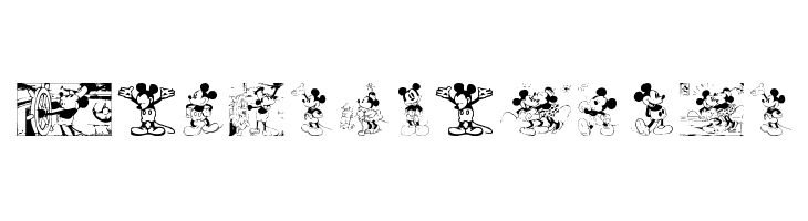 Mickey Vintage  les polices de caractères gratuit tlcharger
