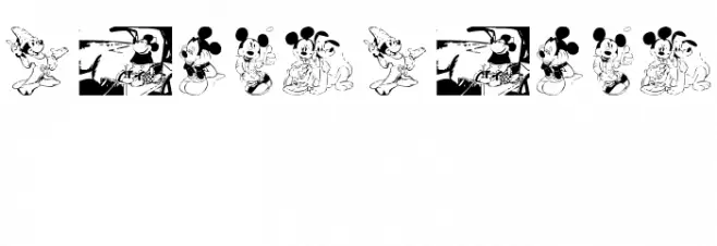 Mickey Vintage Font OTHER CHARS