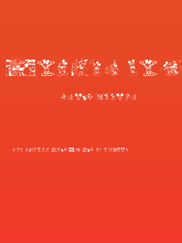 Mickey Vintage Poster