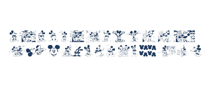 Mickey Vintage Lowercase