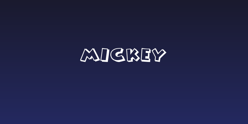 Mickey Social Header