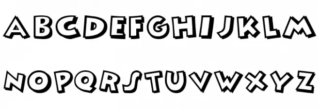 Mickey フォント 小文字
