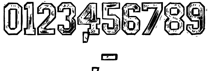 Mickey's College Font OTHER CHARS
