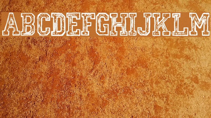 Mickey's College Font examples
