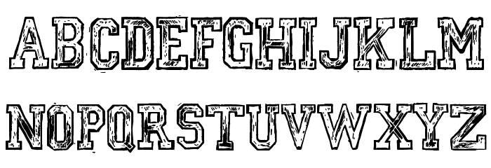 Mickey's College Font LOWERCASE