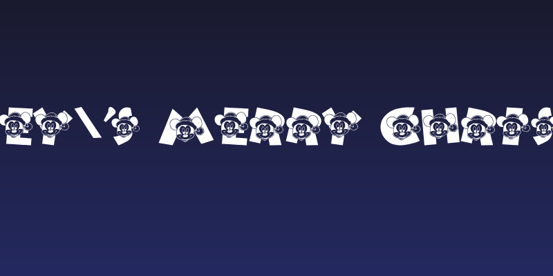 Mickey's Merry Christmas Social Header