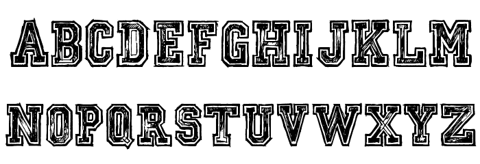 Mickey's School Font LOWERCASE