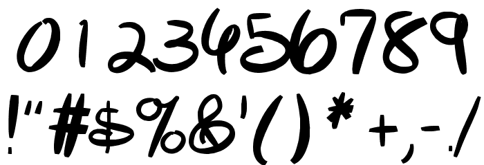 Mickorama Font OTHER CHARS