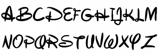 Mickorama Schriftart Groß