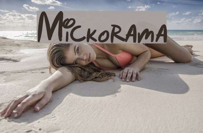 Mickorama Font examples