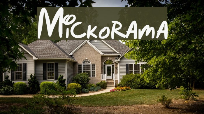 Mickorama Font examples