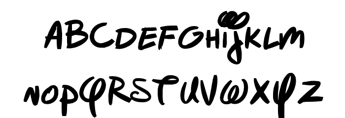 Mickorama Font LOWERCASE
