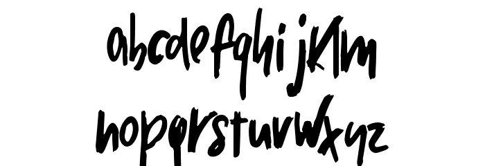 Micks-Regular Font LOWERCASE