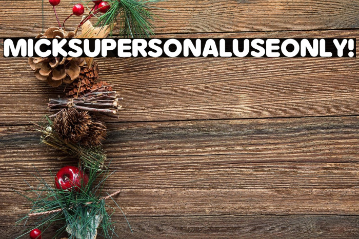 Micksu PERSONAL USE ONLY! Example 2