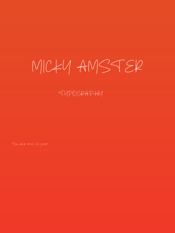 Micky Amster Poster