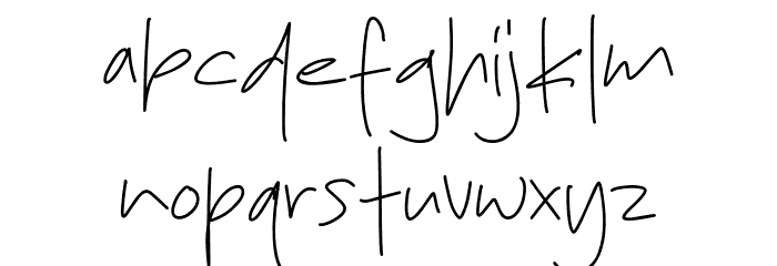 Micky Amster Font LOWERCASE