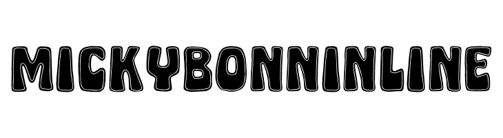 Micky Bonn Inline  Fuentes Gratis Descargar