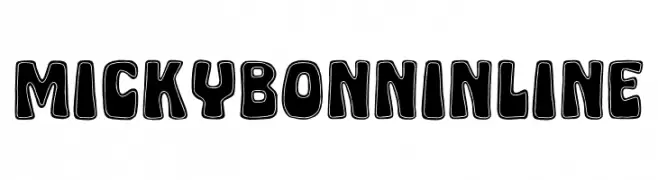 Micky Bonn Inline  les polices de caractères gratuit tlcharger