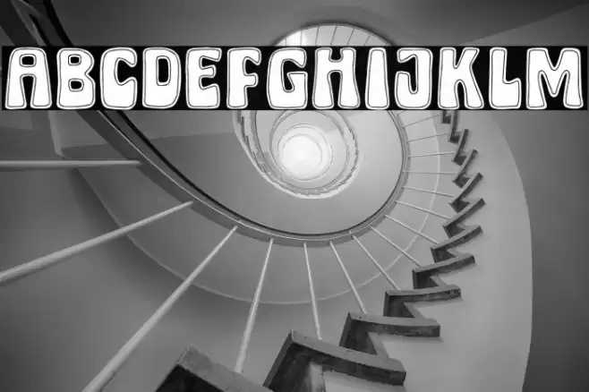 Micky Bonn Inline Font examples