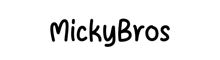 Micky Bros  les polices de caractères gratuit tlcharger