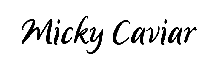 Micky Caviar  नि: शुल्क फ़ॉन्ट्स डाउनलोड