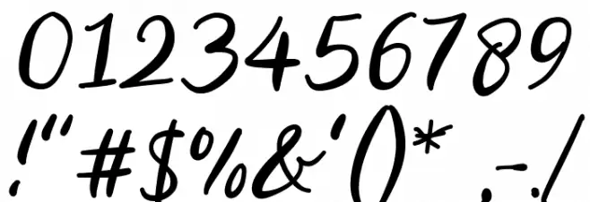 Micky Caviar Font OTHER CHARS