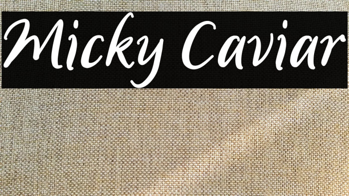 Micky Caviar Example 1