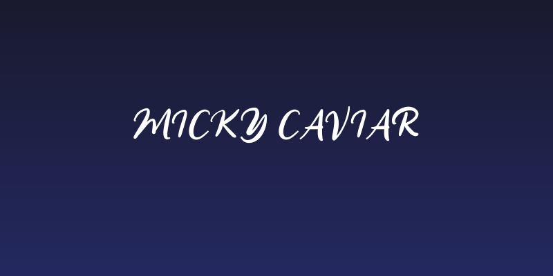 Micky Caviar Social Header