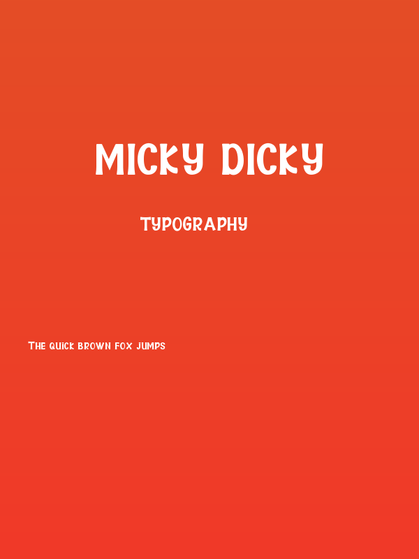 Micky Dicky Poster