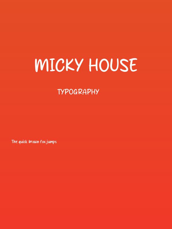 Micky House Poster