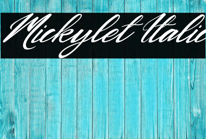 Mickylet Italic Example 3