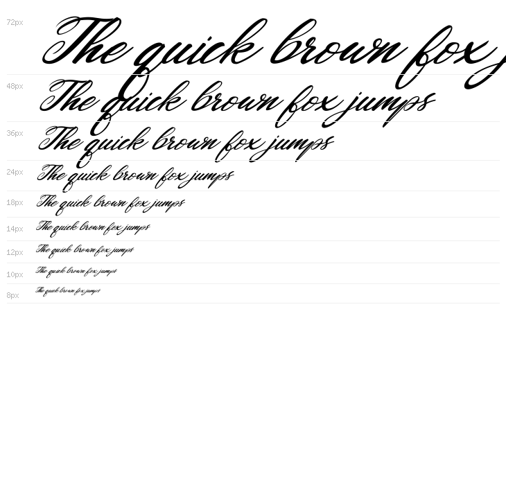 Mickylet Italic Waterfall