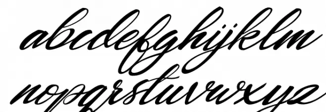 Mickylet Italic Font LOWERCASE