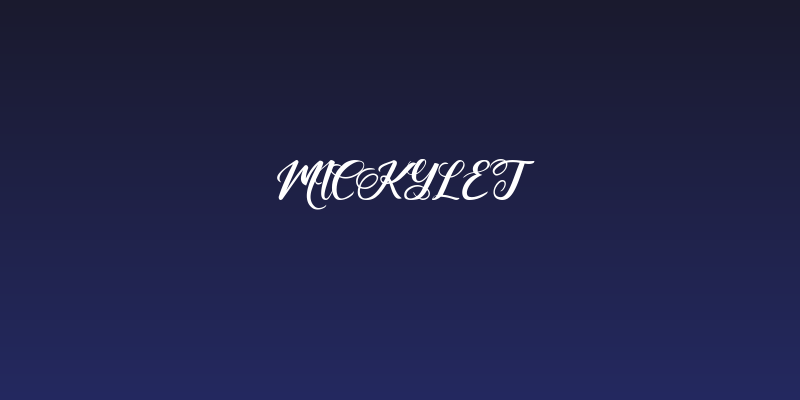 Mickylet Social Header