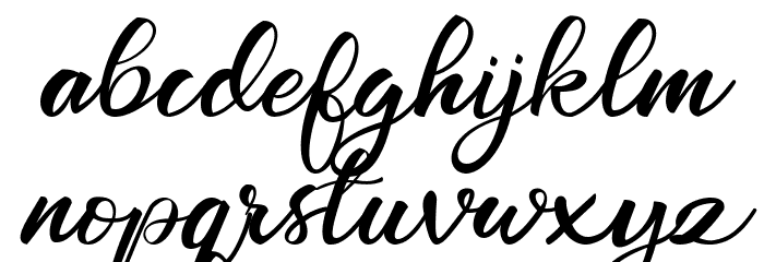 Mickylet Font LOWERCASE