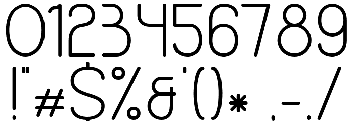 Micolesther Free Bold Font OTHER CHARS