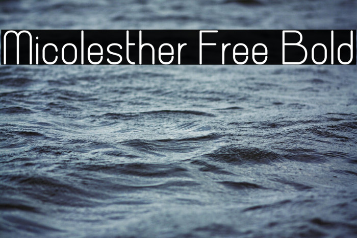 Micolesther Free Bold Example 2
