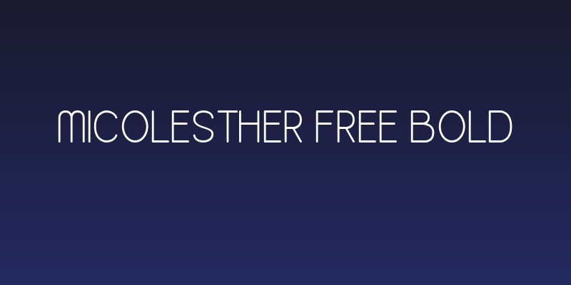 Micolesther Free Bold Social Header