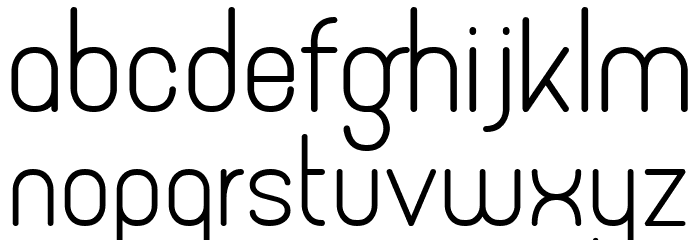 Micolesther Free Bold Font LOWERCASE
