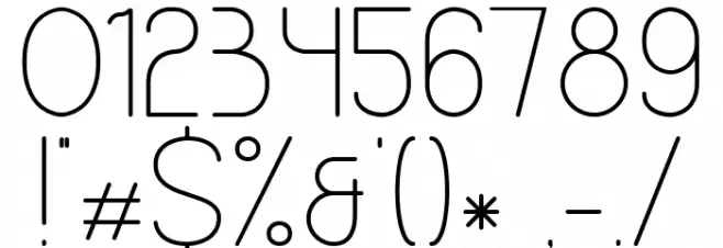 Micolesther Free Regular Font OTHER CHARS