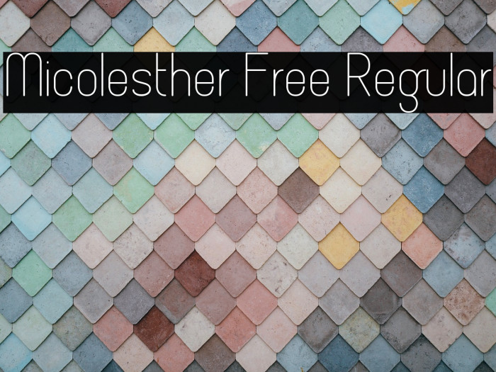 Micolesther Free Regular Example 3