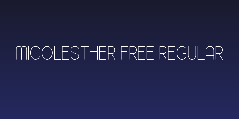 Micolesther Free Regular Social Header